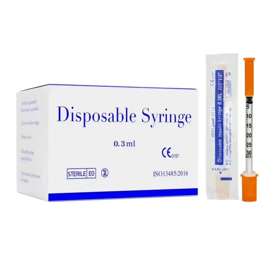 0.3ml 인슐린 주사기